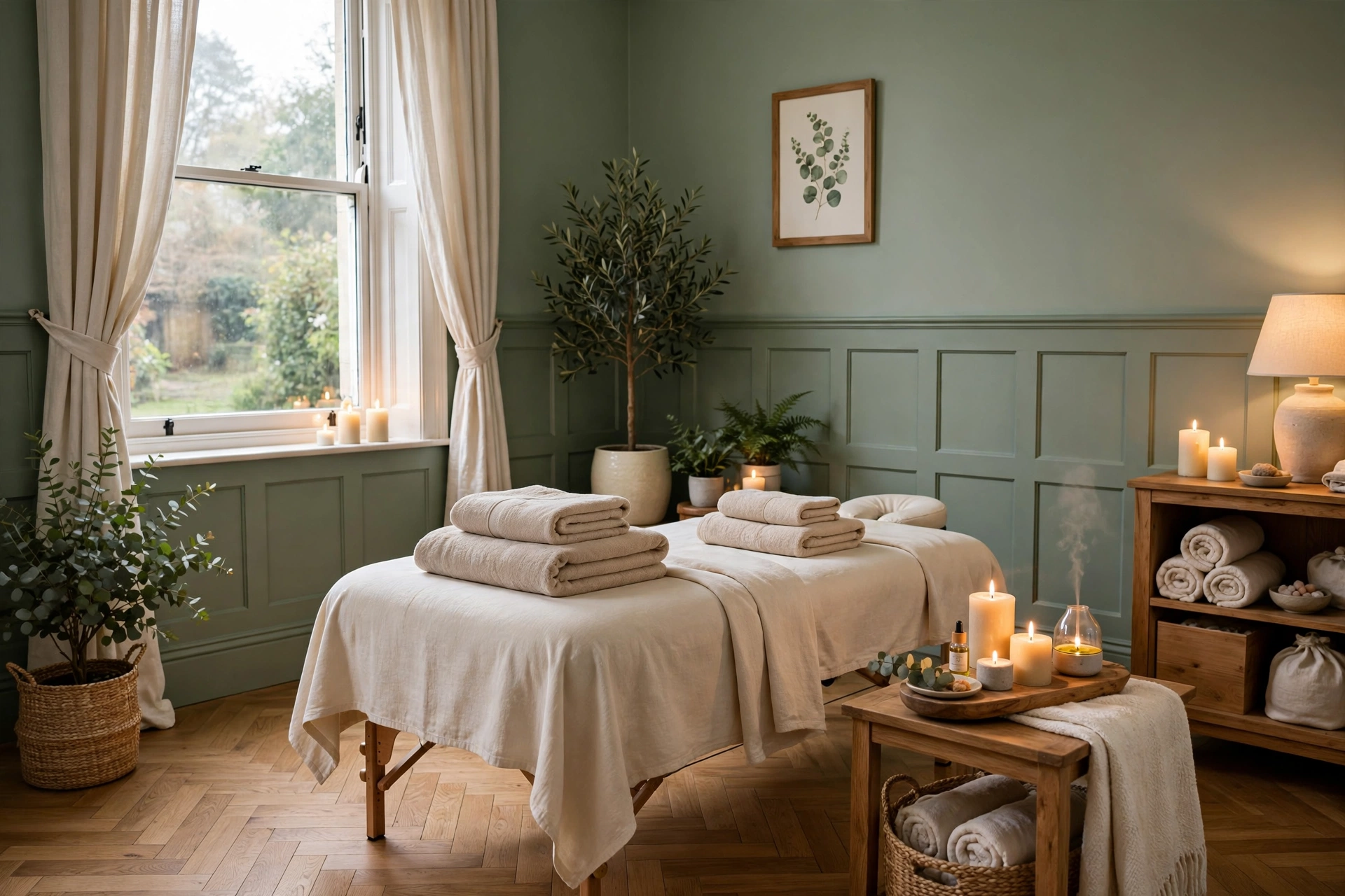 Luxury massage treatment room Stoke