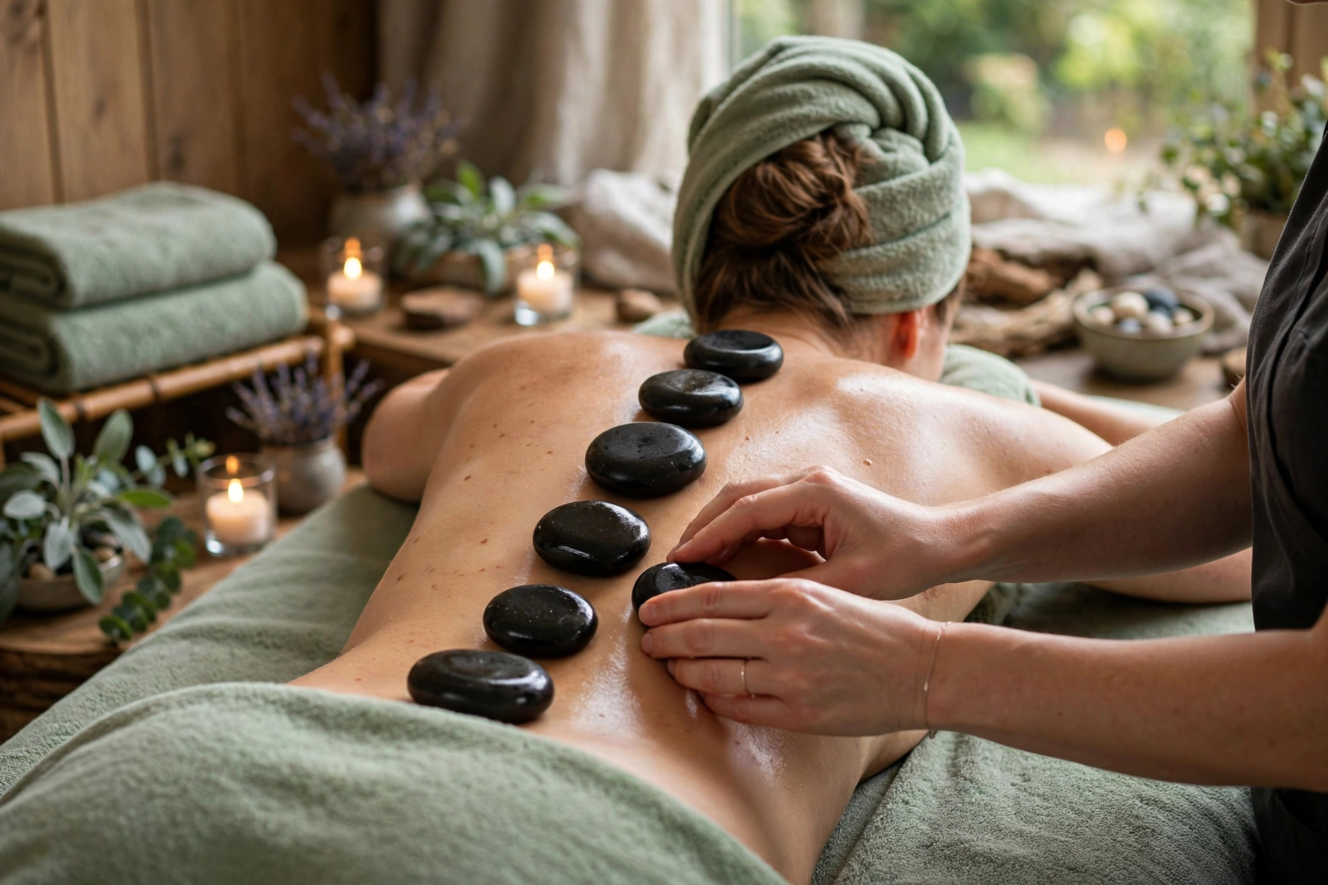 Hot stone massage